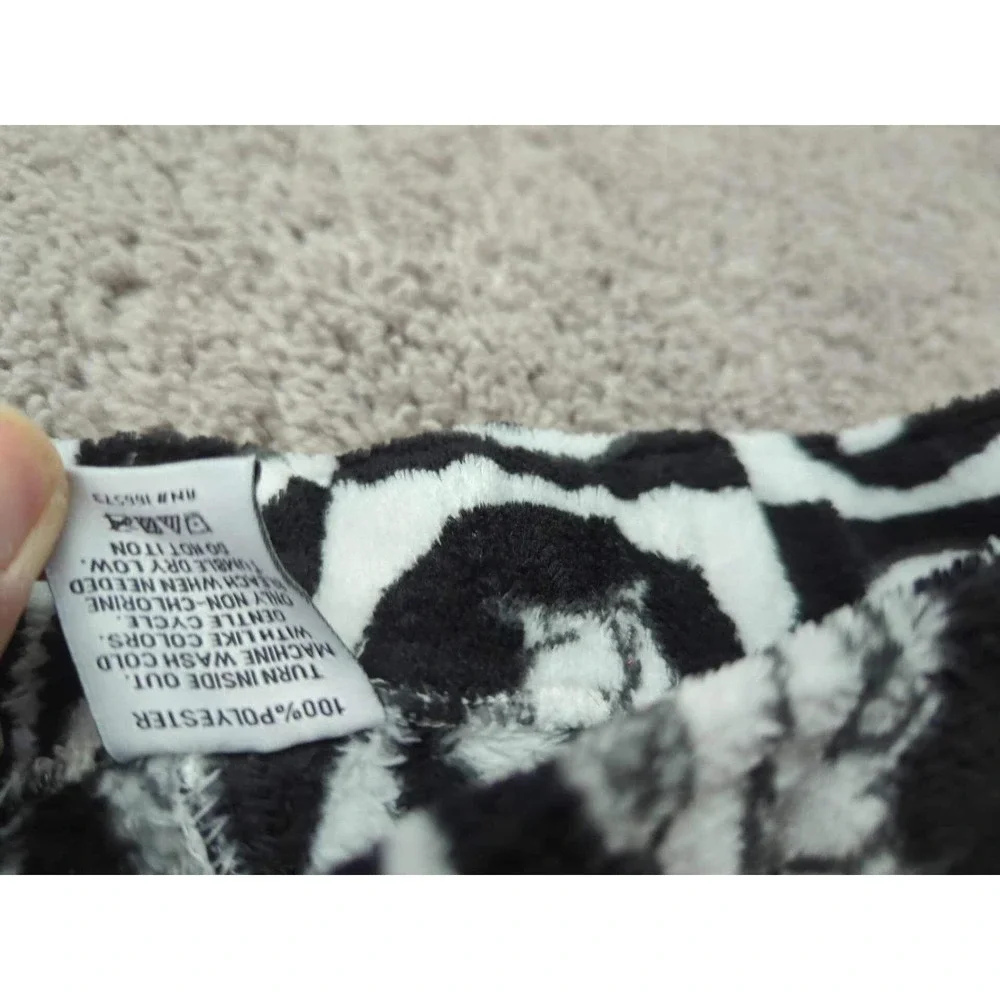 Buc-ees Beaver Pajama Pants Mens Medium Checkerboard‎ Fleece Lounge Plush